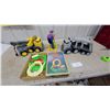 Image 1 : Little Tikes Rugged Riggz Towing Trucks, Toucan Toy, Happy Land Vertical Rotatory Flying-Car Set