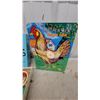 Image 2 : Ring Toss Indoor/Outdoor Game & Mechanical Mother Hen Target Game - Vintage Lot