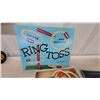 Image 4 : Ring Toss Indoor/Outdoor Game & Mechanical Mother Hen Target Game - Vintage Lot