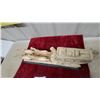 Image 5 : Carved Ivory-Style Stagecoach with Four Horses and Driver on Wooden Base, Decorative Sculpture