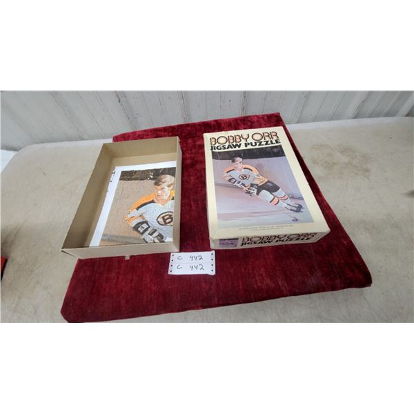 Bobby Orr Jigsaw Puzzle, 500 Pieces, 16 x 20", 1970 American Publishing Corp, Boston Bruins