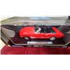 Image 3 : Welly 1:18 1964-1/2 Ford Mustang Convertible Diecast Model (Red) & Tire Wall Clock Diameter 10"