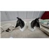 Image 2 : Set of 6 English Ceramic Dog Breed Mugs with 2 Scottish Terrier Figurine Bookends Collector Plate