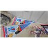 Image 5 : New York Rangers Memorabilia Lot: Pennants, 1994 Stanley Cup Champions Flags, Hockey Player Figures