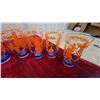 Image 2 : Vintage Mexican Themed Drinking Glasses with Chrome Serving Tray