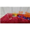 Image 3 : Vintage Mexican Themed Drinking Glasses with Chrome Serving Tray