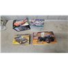 Image 1 : Lot of 4 Model Kits: MPC Mustang SVO, Lincoln Mint Dodge Charger Daytona, Revell '56 Chevy Del Ray