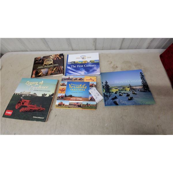 Collection of 5 Company History Books: Toro, Versatile Tractors, Cabela's, Paterson, Frontier Visio