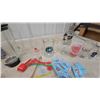 Image 7 : Krups Blender, Assorted Glassware, Ashtrays, Golf Balls, Decorative Plate, Playing Cards, Duck Cig.