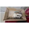 Image 6 : Sew-Ette Sewing Machine, Dormeyer Dormey Portable Electric Mixer, Vintage Travel Iron w/Case Plus
