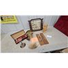 Image 1 : Clocks, Wood Carvings by Silvio Coppola, German Cuckoo Clock, Carving Set, Decorative Items Lot