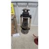 Image 3 : Wooden Crate Marked "Property of M.S.M.", Beacon Kerosene Lantern, and Red Cast Iron Scale No