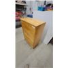 Image 4 : Wooden 4-Drawer Dresser Chest, Blonde/Natural Finish, Handleless Design 39 x 25 x 15.6"