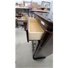 Image 6 : Dark Wood 5-drawer Chest of Drawers with Round Knobs and Bun Feet 54 x 19 x 35"