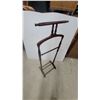 Image 5 : Wooden Valet Stand with Coat Hanger, Trouser Bar, and Shoe Rack Base