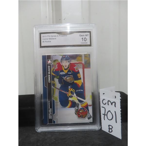 Graded Connor McDavid Pre Rookie Card
