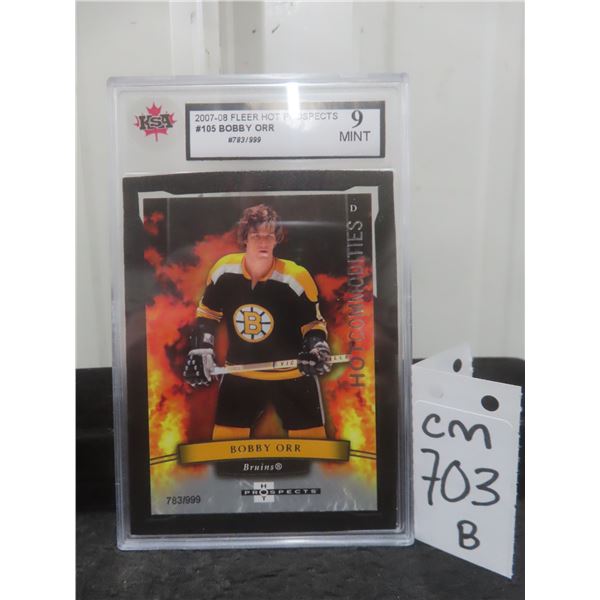 Graded Bobby Orr Numbered Hot Prospects Card