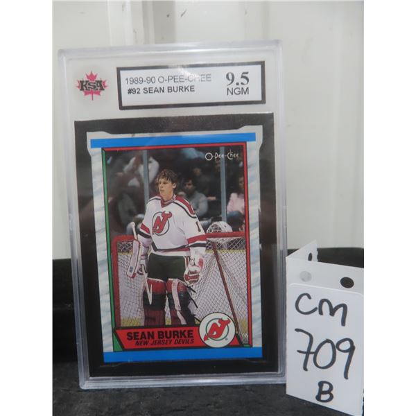 Graded Sean Burke 1989-90 Card