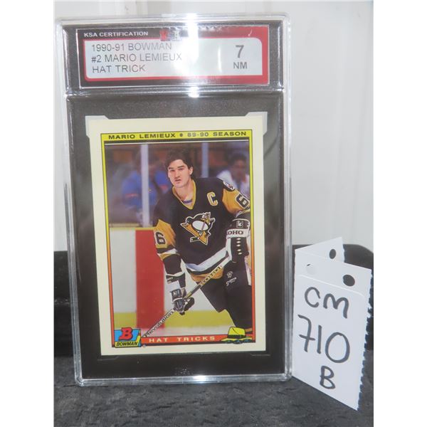 Graded Mario Lemieux Card