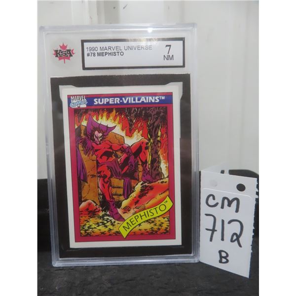 Graded Marvel Universe Super Villains Card