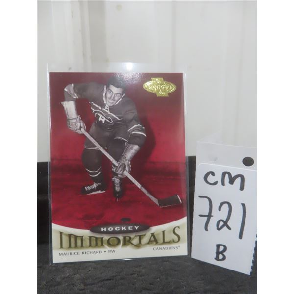 Maurice Richard Montreal Canadiens Card