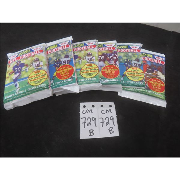 6 Packs 1990 Score NFL Football Series 1