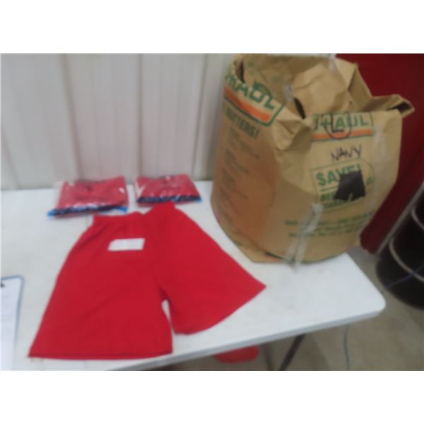 52 Mens Red Shorts, All New in Bags, Size Medium