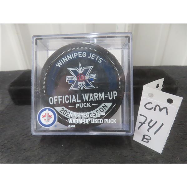 Official Winnipeg Jets 10th Anniversary Warm Up Puck