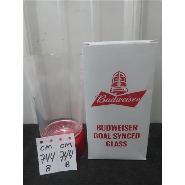 Budweiser Goal Synced Glass