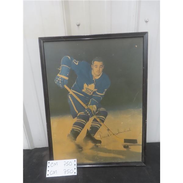 Vintage Frank Mahovlich Toronto Maple Leafs Poster