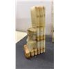 Image 8 : Onyx Aztec/Mayan Bookends Pair & 2 Fire-King, 1 Anchor Kimberly Green Ombre Mugs