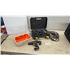 Image 1 : 2 Power Tools: RONA 2001518 3/8" Drill 6A with Bit Set, Cordless Screwdriver & Hammer Drill