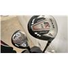 Image 10 : RAM Golf Stand Bag with Clubs, Headcovers (1, 3, 3H, 4H), Black/Gray/Red