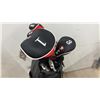 Image 4 : RAM Golf Stand Bag with Clubs, Headcovers (1, 3, 3H, 4H), Black/Gray/Red