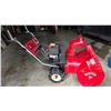 Image 2 : Sno-Trac Snow Blower, 5hp Tecumseh, 24" Wide, Electric or Pull Start, Model #310 600 502 - Working!