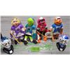 Image 1 : Set of 4 NHL 10" Muppets, Miss Piggy, Animal, Kermit, Fozzie