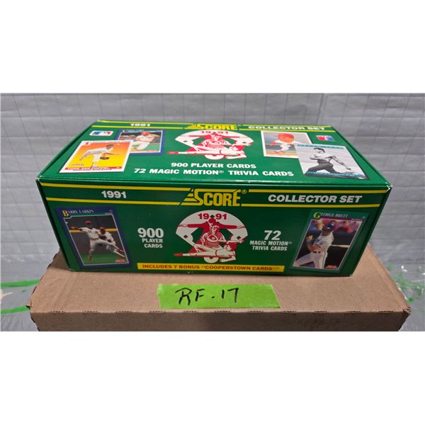 1991 Score ML Baseball Collector Set, 900 Player Cards Plus Bonus Cards