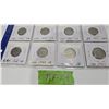 Image 1 : Eight Canada Nickels 1922, 1923, 1924, 1927, 1928, 1929, 1930, 1931