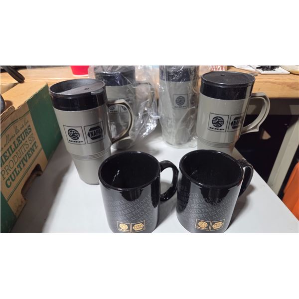 Four UAP/NAPA Coffee Mugs (New), 2 Coffee Cups (New)