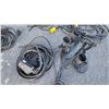 Image 2 : Approx 25 Lbs Misc Wire, Cords, Cable, Double Halogen Work Light/Stand
