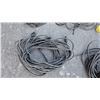 Image 3 : Approx 25 Lbs Misc Wire, Cords, Cable, Double Halogen Work Light/Stand