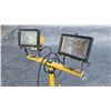 Image 9 : Approx 25 Lbs Misc Wire, Cords, Cable, Double Halogen Work Light/Stand