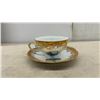 Image 10 : Wiesterling Bavaria 17-Piece Tea Set - Venice Theme, Gold Trim, Teapot/Creamer/Sugar/Cups/Saucers