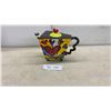 Image 1 : Romero Britto Giftcraft Ceramic Teapot with Heart Design, Model 14072-3123