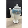 Image 3 : Wedgwood Florentine Turquoise W2714 Bone China Coffee Pot with Lid, Made in England
