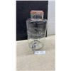 Image 1 : Old Fashioned Nantucket Glassware Co. 2 Gallon Glass Beverage Dispenser with Spigot & Clamp Lid