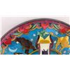 Image 5 : Stained Glass Style Round "Peace" Suncatcher with Animals and Globe Design, Metal Frame 21 1/2"