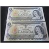 Image 6 : Six Uncirculated 1973 $1 Bills with Consecutive Serial No.