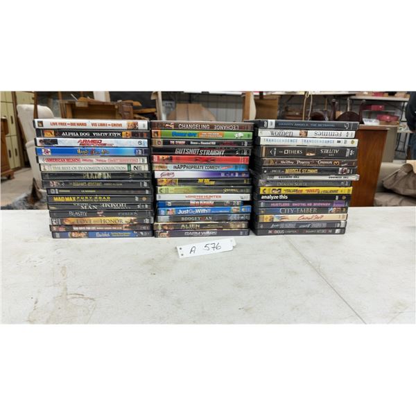 45 Dvds Including Mad Max Fury Road, Platoon, Pirates of the Caribbean & More