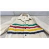 Image 3 : Hudson's Bay Company Pure Virgin Wool Blanket Coat with Multistripe Pattern, No Size Listed